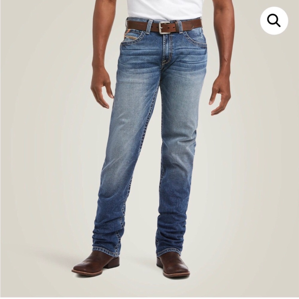 NWT Ariat M4 Longspur Relaxed Straight Leg Jeans Size 36/32